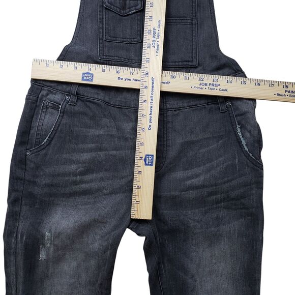 Free People Overalls Womens 26  Denim Gray Straight Casual Preppy - Picture 4 of 8